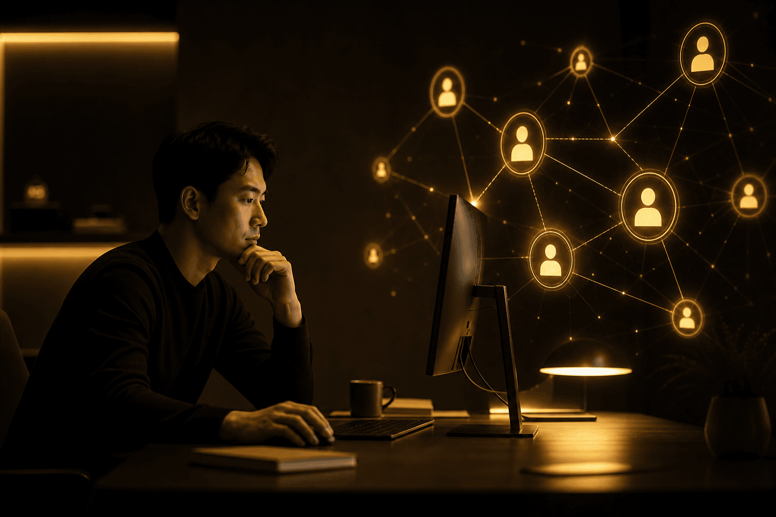 A human PM working alongside an organization of AI agents