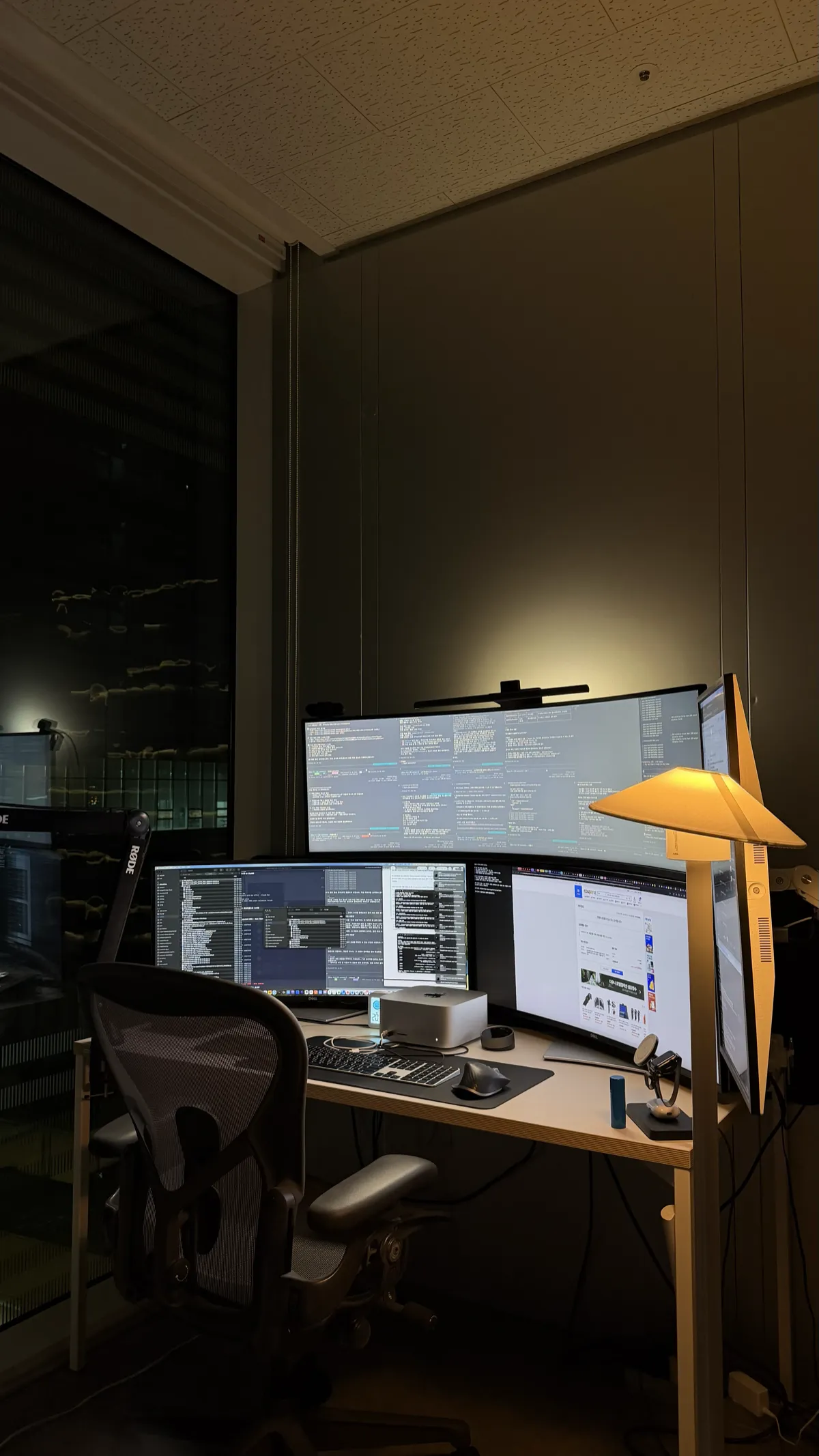 Real office desk where AI agents automatically handle tasks even at night