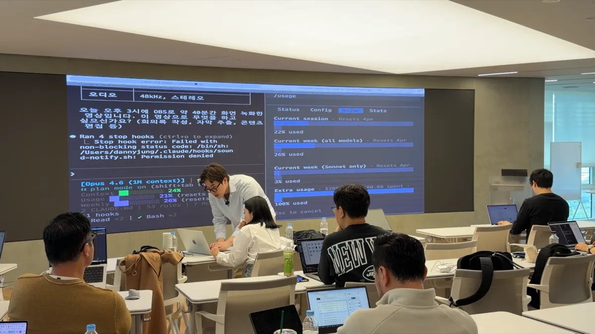 Students fully immersed in real-time AI tool practice