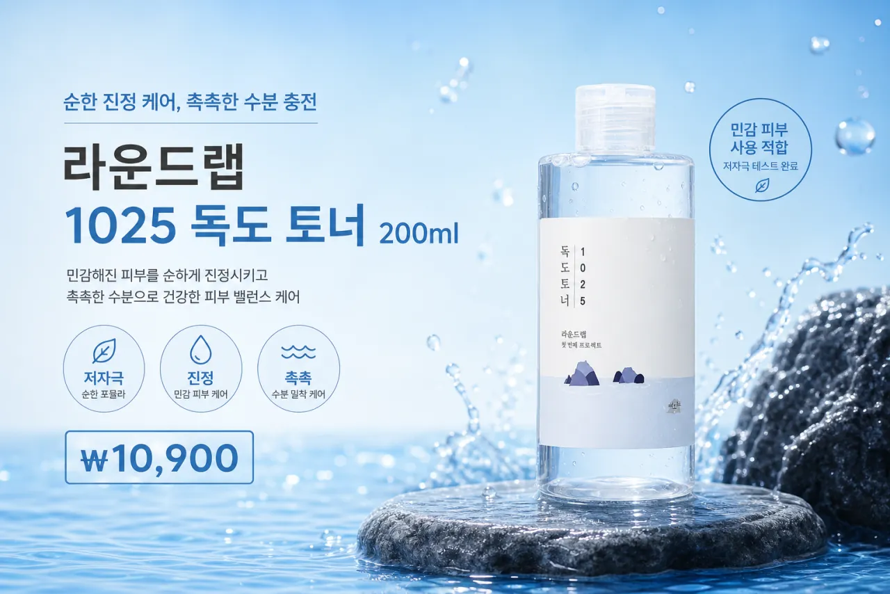 라운드랩 1025 독도 토너 200ml 상세페이지 1/15