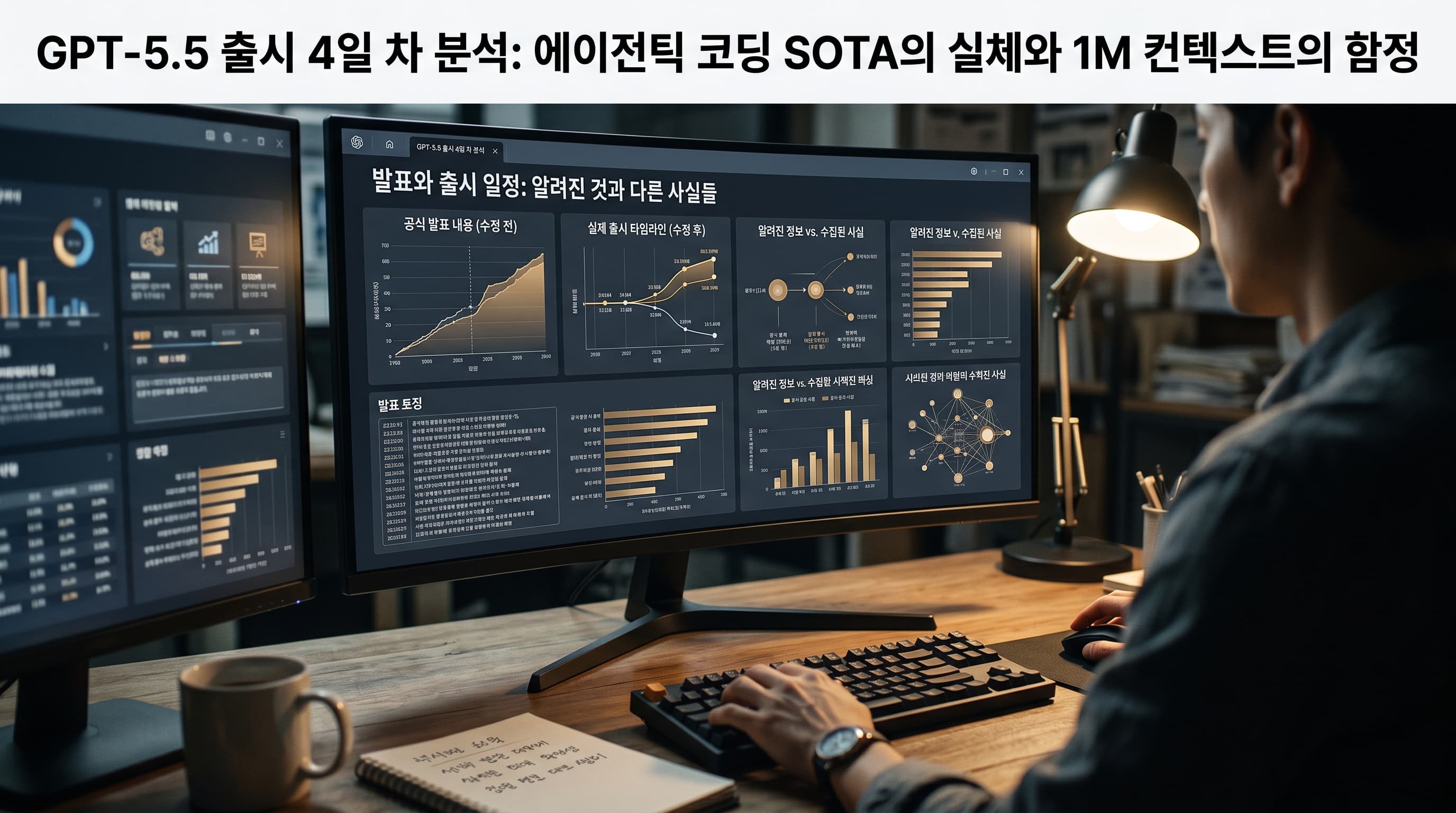 GPT-5.5 출시 4일 차 분석: 에이전틱 코딩 SOTA의 실체와 1M 컨텍스트의 함정